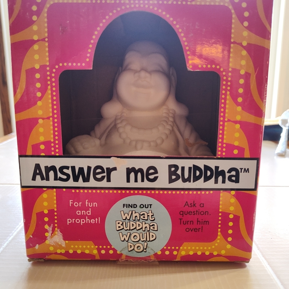 Rare Answer Me Buddha Figurine